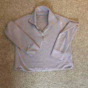 Athleta Lavender Quarter-Zip Sweatshirt